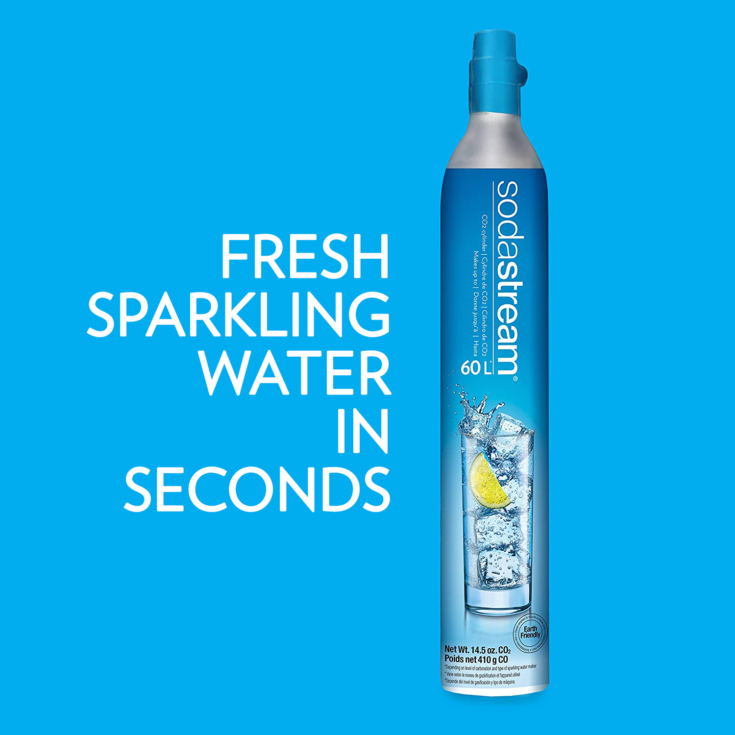 SodaStream CO2 Carbonator Tank 60 Liters Carbon Dioxide Charger Gas